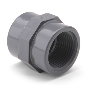 PVCu Socket Plain x Threaded 3"