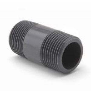 PVCu Barrel Nipple Threaded 3"