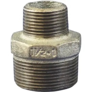 Galvanised Malleable Iron Hexagon Reducing Nipple 1 1/4" X 3/4" NB