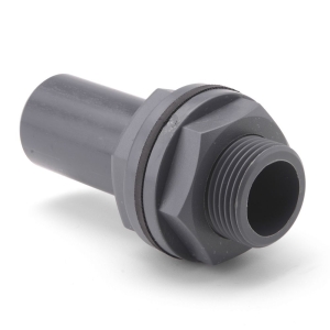 PVC IMPERIAL TANK CONNECTOR PLAIN / THREADED 1 1/2"