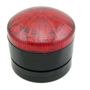 RED DUAL FUNCTION LED BEACON 12-24V, AC/DC