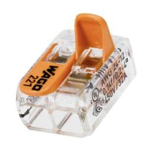 Wago Compact 2 Way Connector 4mm Term block (pack of 20)