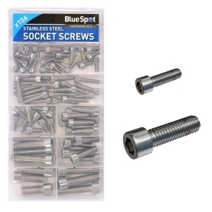 106 PC ASSORTED STAINLESS STEEL HEX SOCKET CAP SCREWS
