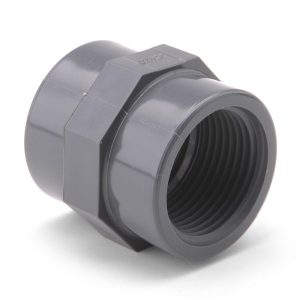 PVC-SOCKET PLAIN X THREADED