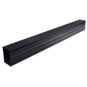 40mm Slimline Channel Black Aluminium Grate x 1m