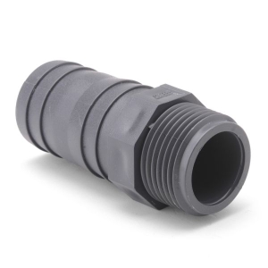 PVCu Hose Tail Threaded x Barb 1 1/2" x 50mm